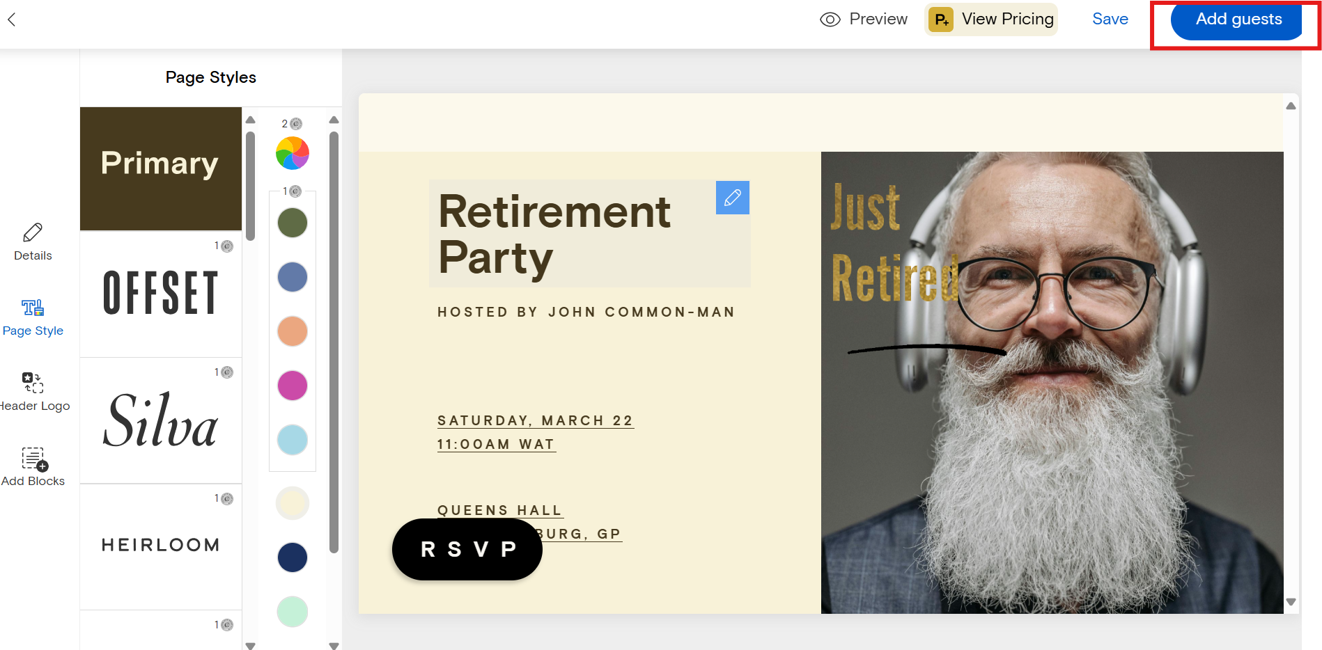 Retirement invitation template free