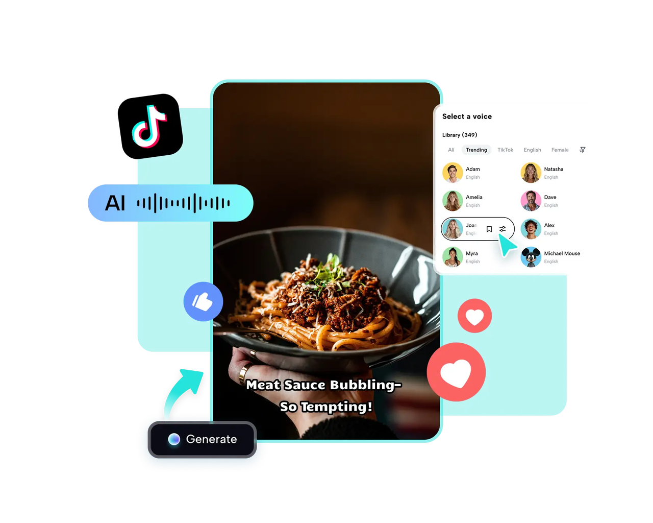 Ücretsiz TikTok AI ses oluşturucu
