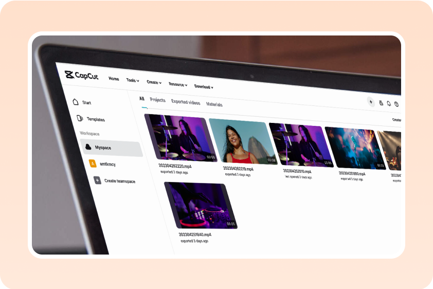 Do flexible management after the CapCut PC download
