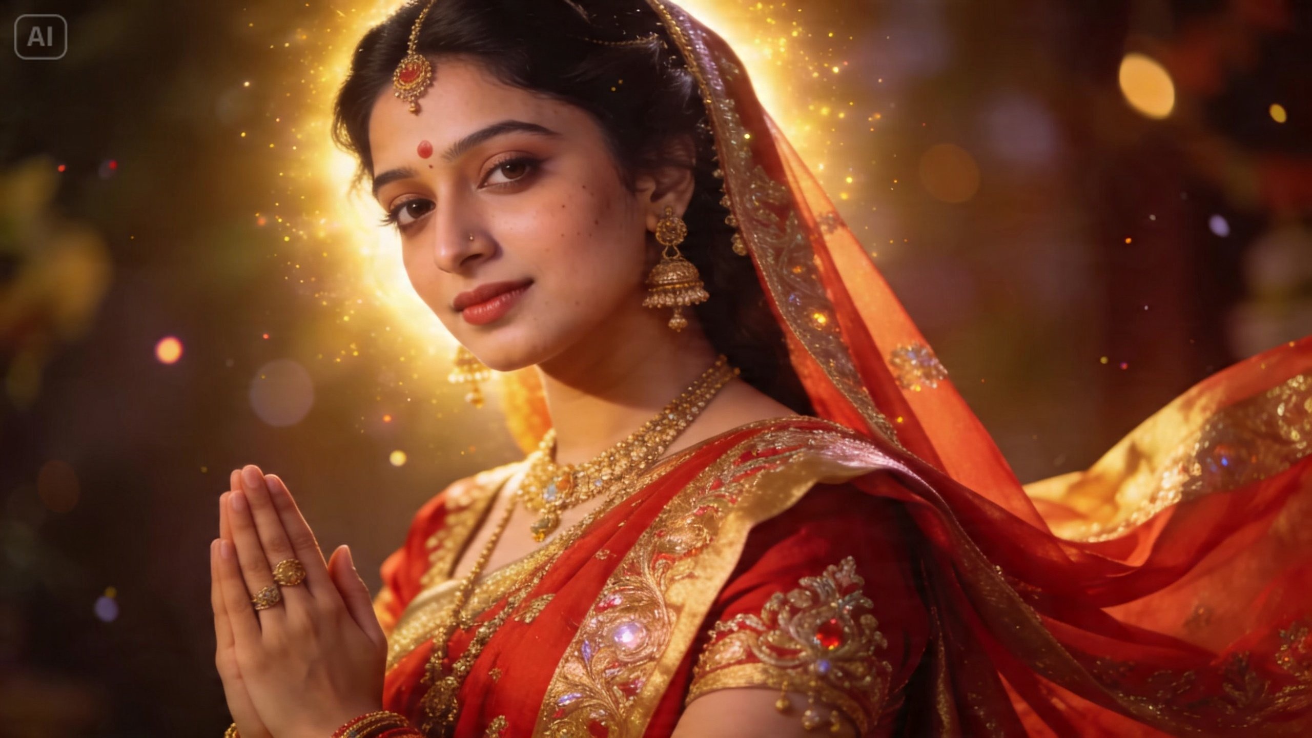 Radha Rani AI Foto Prompt - Divina Diosa Cinematográfica Imágenes ...