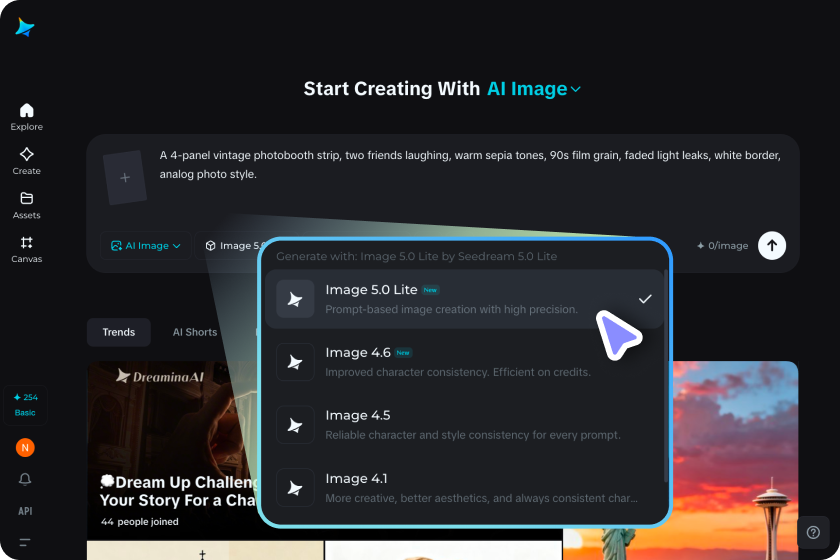 Select settings and generate