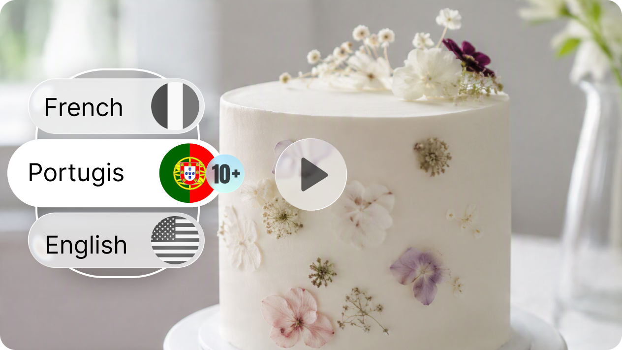 Erreichen Sie ein weltweites Publikum mit mehrsprachigen Bäckereivideos