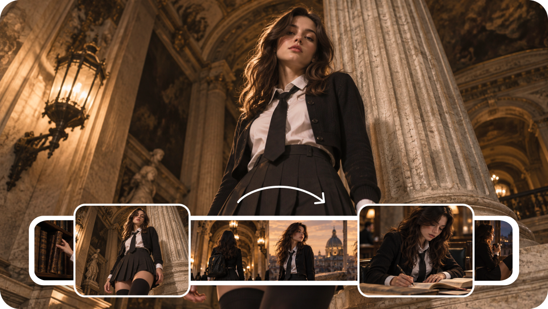 AI color grading video mode