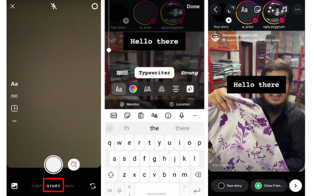 Usa nuevas fuentes en Instagram Stories