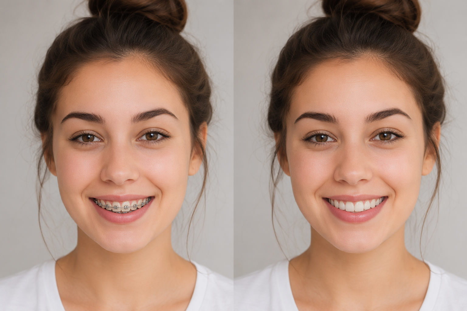 Dreamina remove braces from photo prompt example 5: Confident Portrait Edit