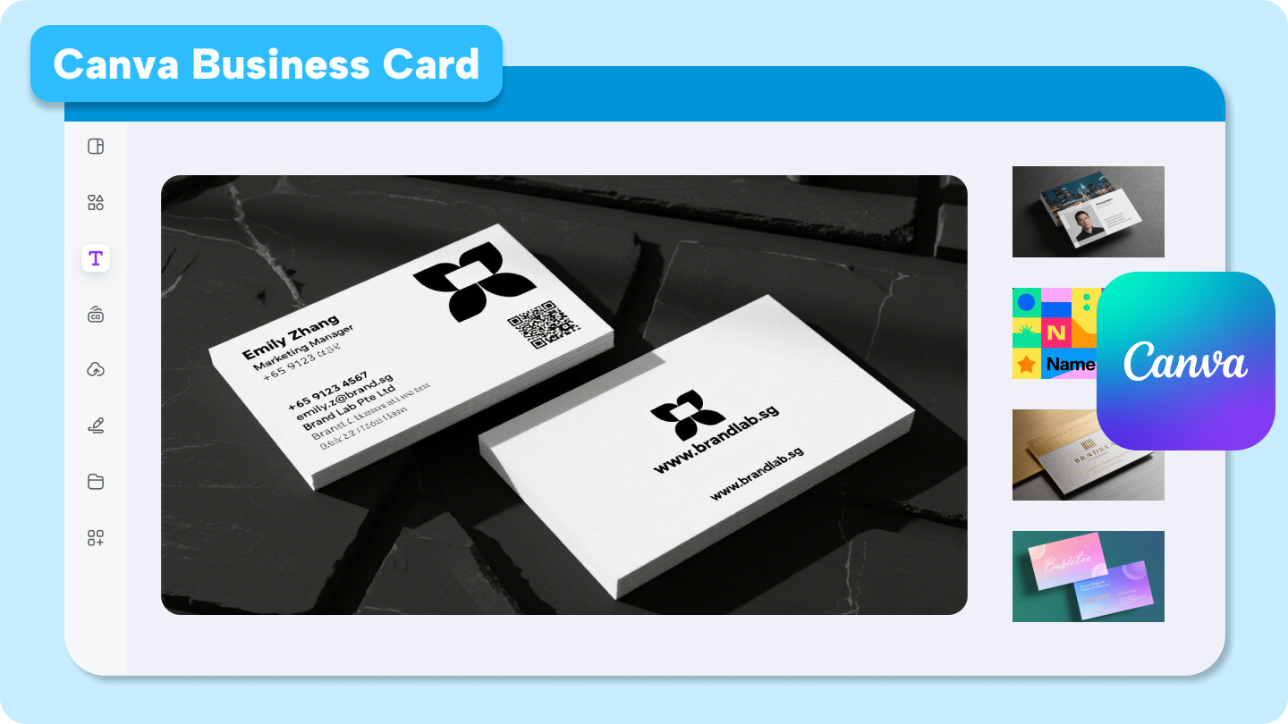 canva นามบัตร