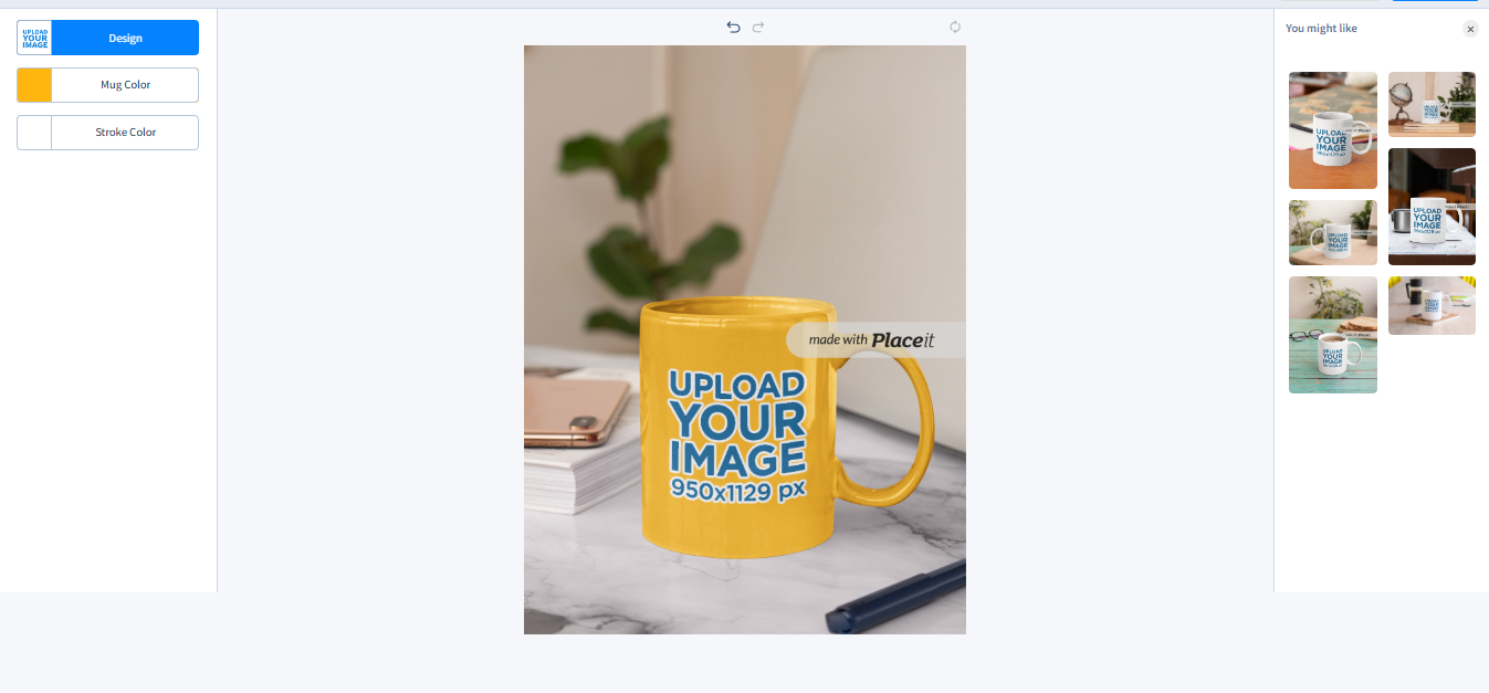 Design photo on mug online