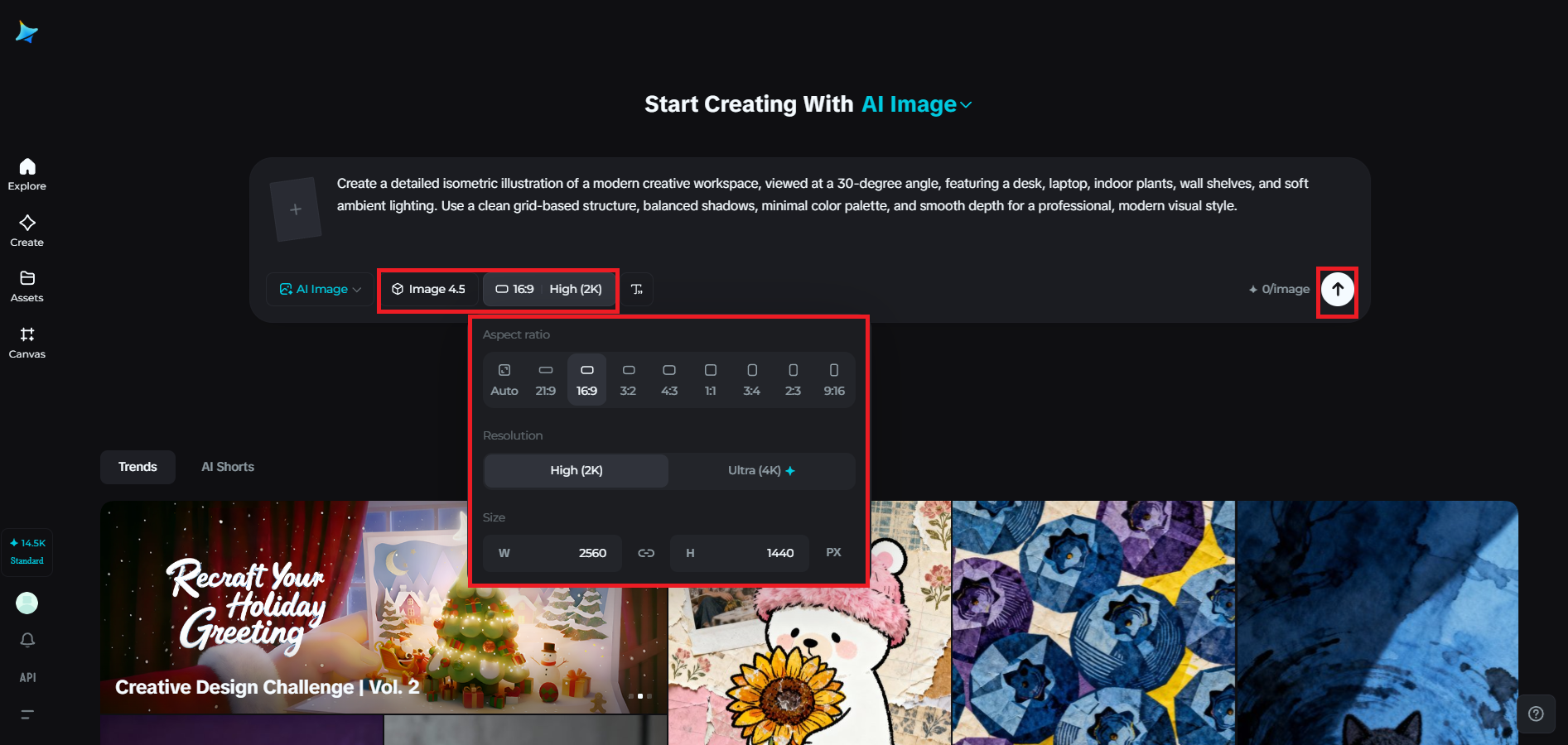 Choose the model and fine-tune image settings