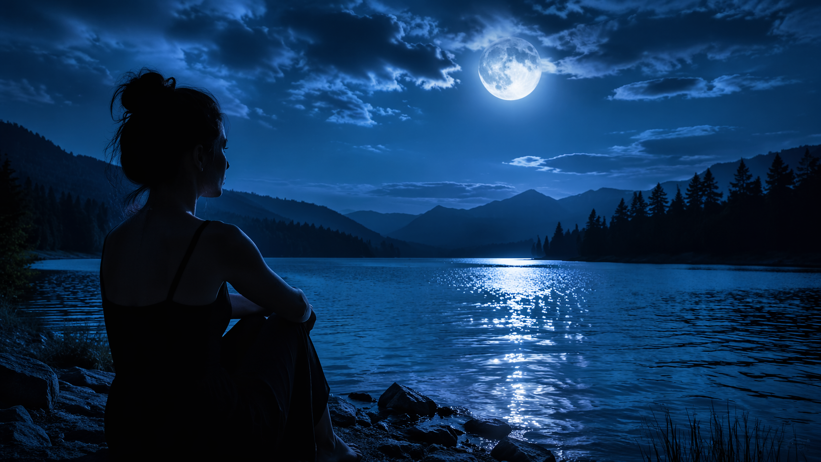 Dreamina AI moonlight filter prompt halimbawa 3: Silver Window Glow