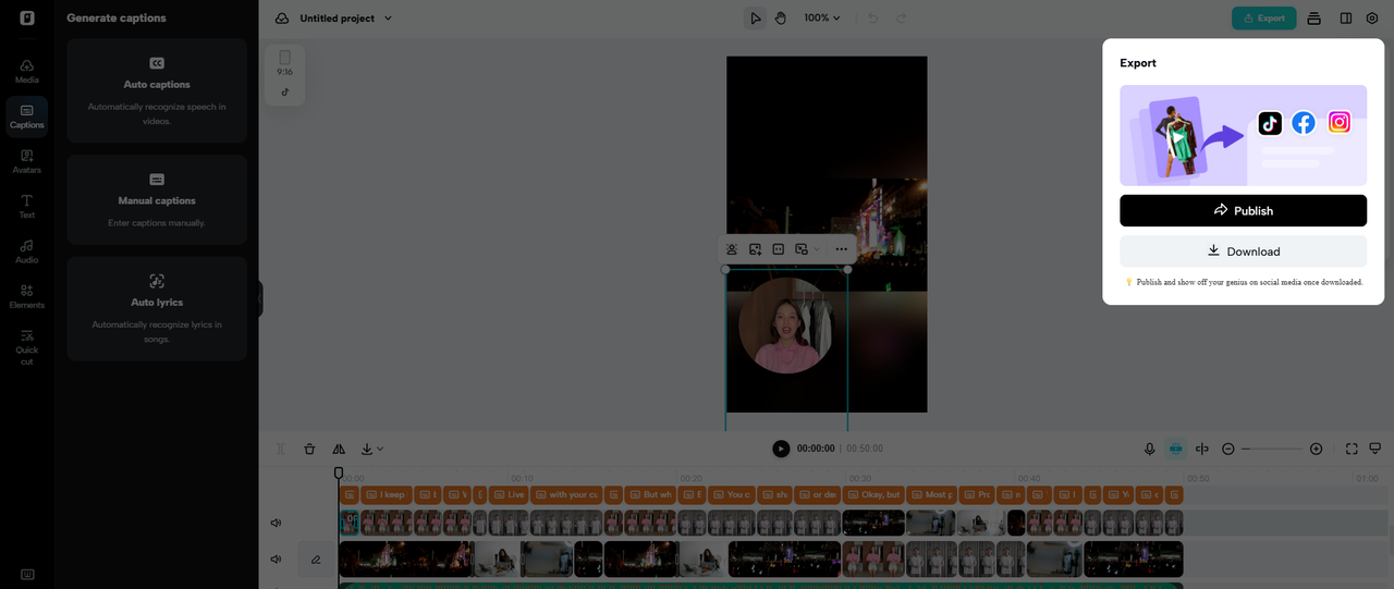 Export your video
