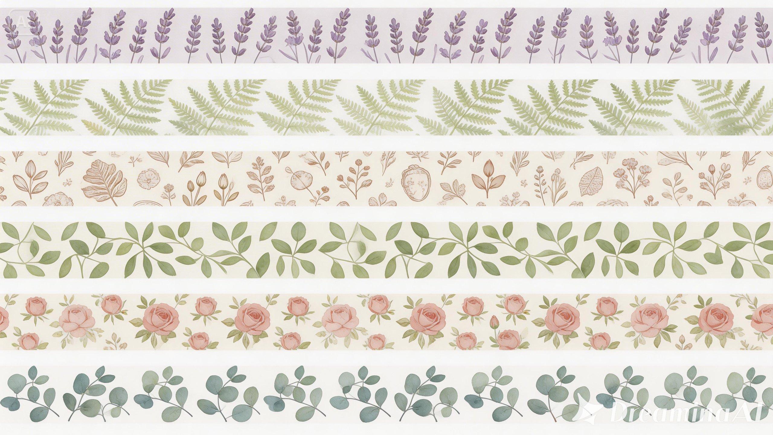 Set di nastri botanici