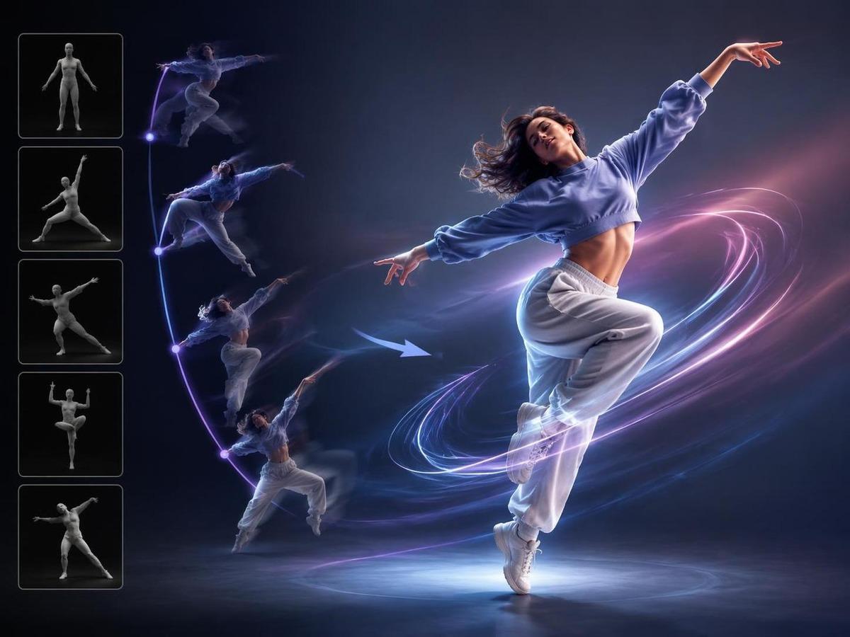 pose transfer video AI prompt cover 1 in 4:3
