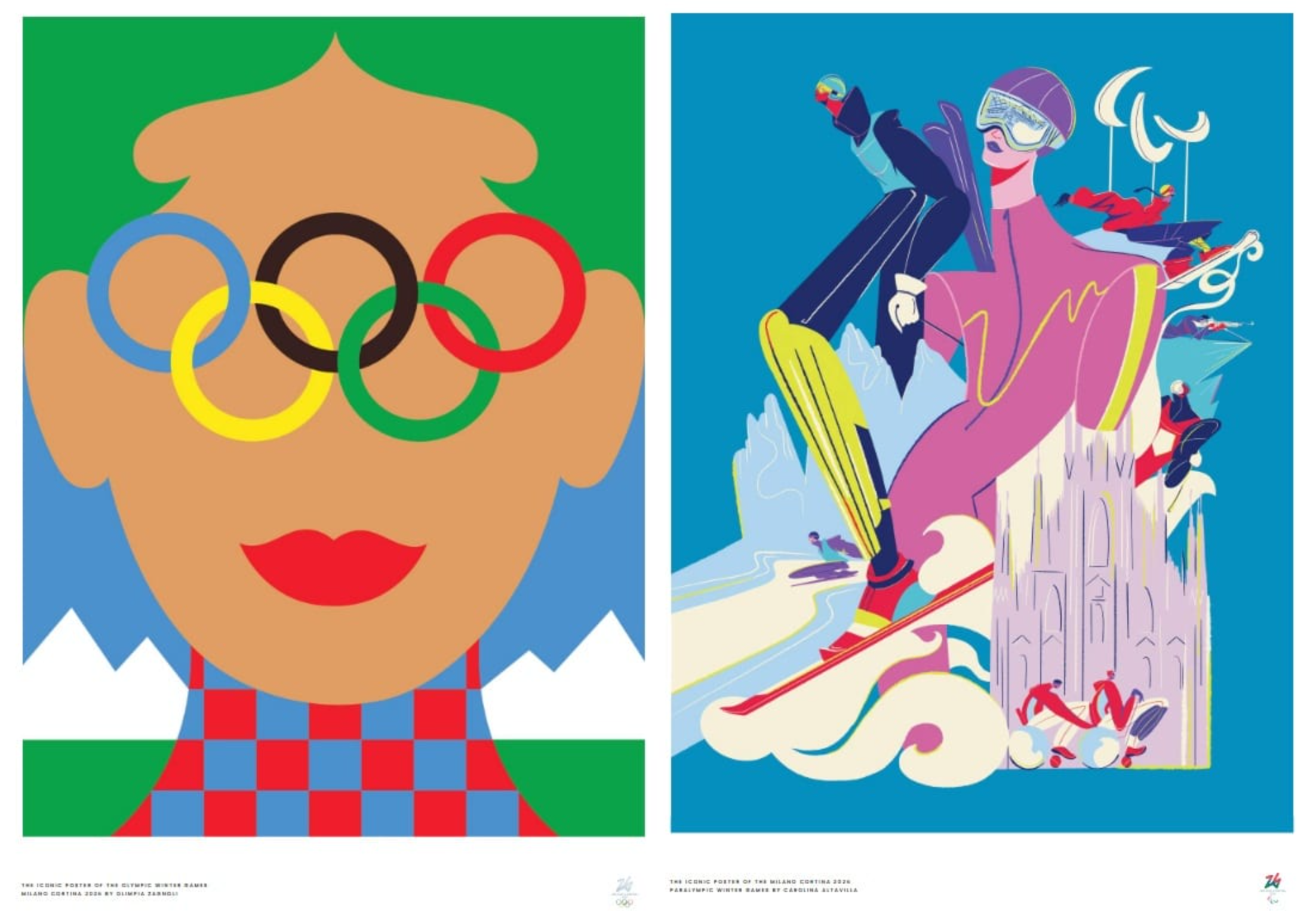 Gestaltung des Veranstaltungsplakats: Olympische Winterspiele