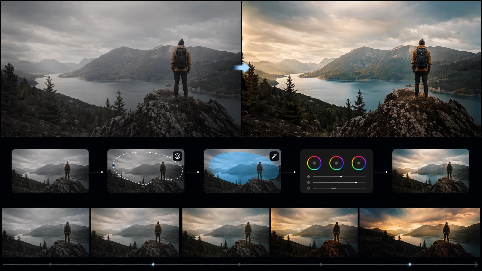 Edit Selected Area in Video With AI Timeline review prompt