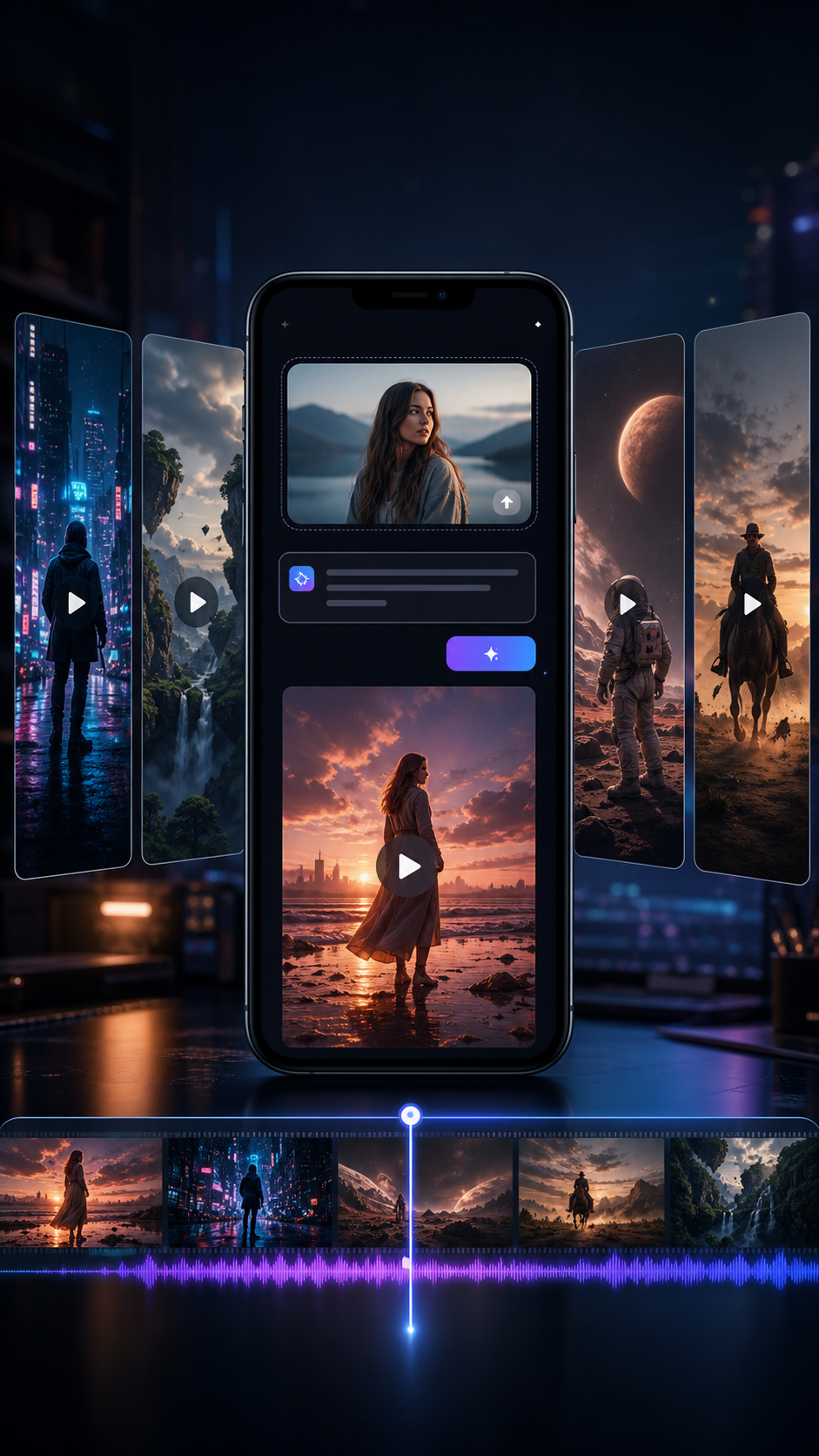 Viewmax io AI Video Generator mobile hero
