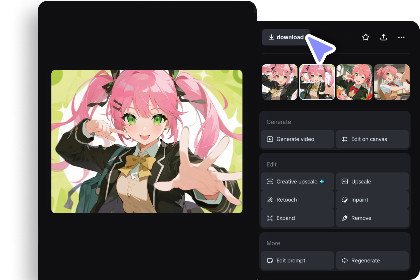  Imagine anime AI