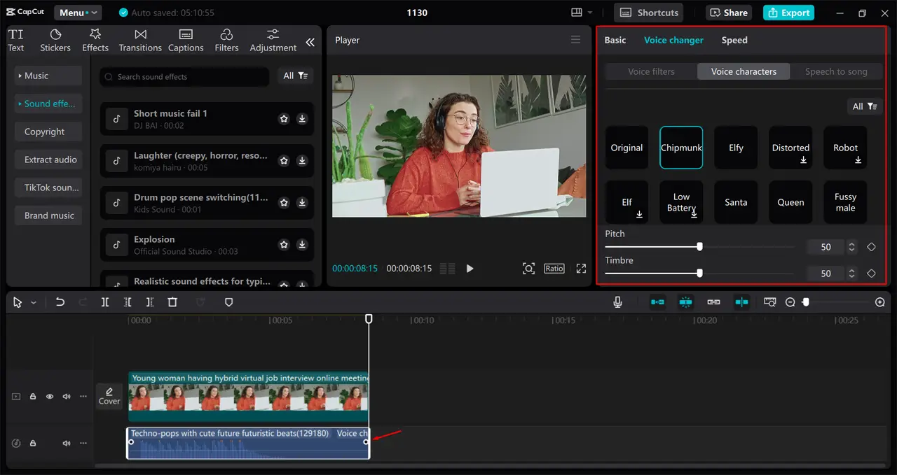 Add and edit audio