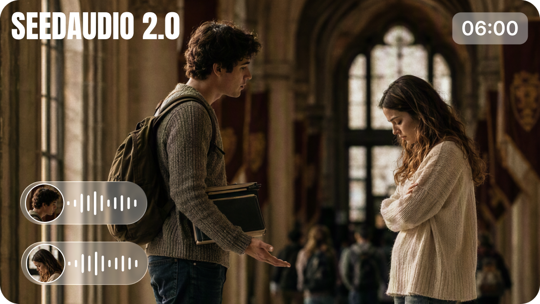 Create long-form audio up to 6 minutes in 15+ languages