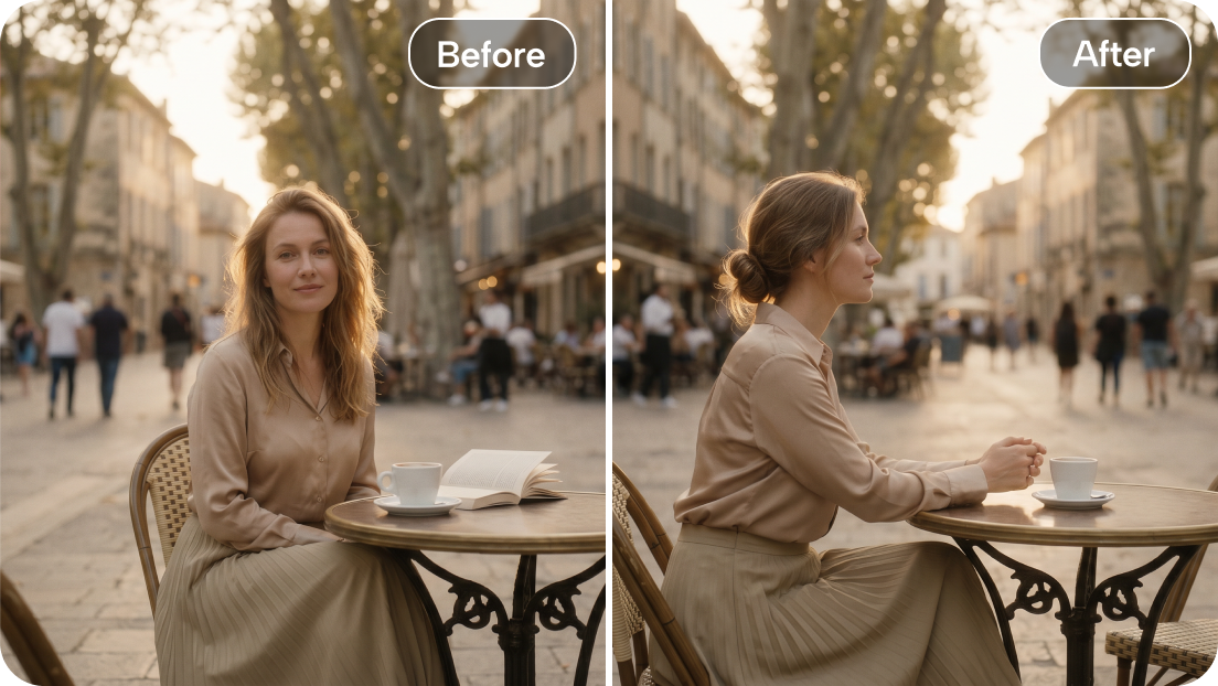 Smart Canvas Inpainting für lokale perspektivische Anpassungen