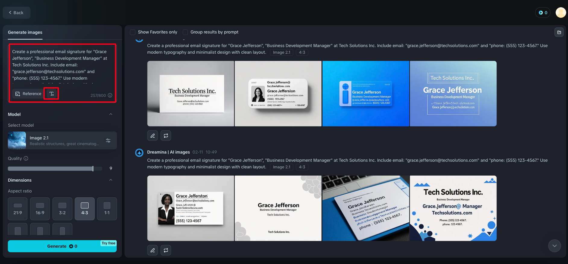 create email signature online with AI