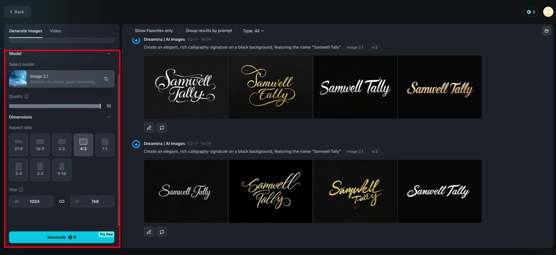 Producător de semnături de caligrafie online
