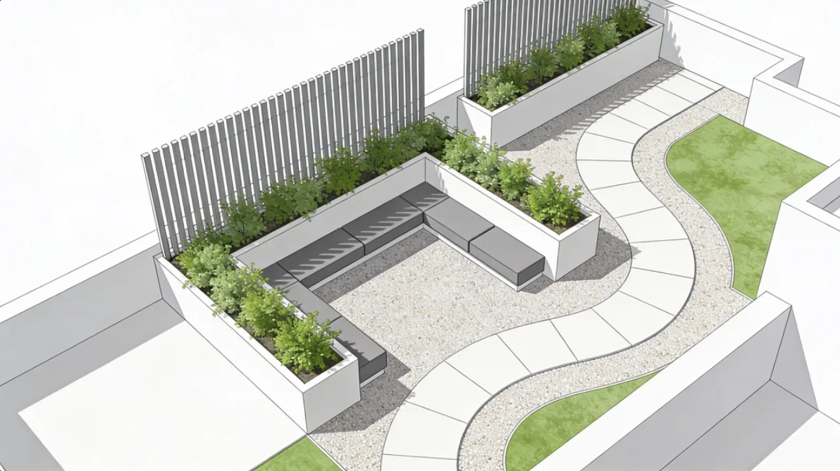 Chic urban terrace image