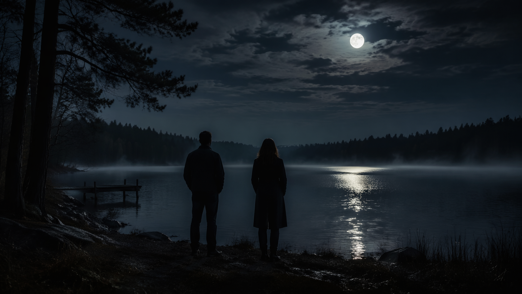 Dreamina Prompt Visto Horror Girl Boy, ejemplo de aviso 5: Escena de Suspenso con velas
