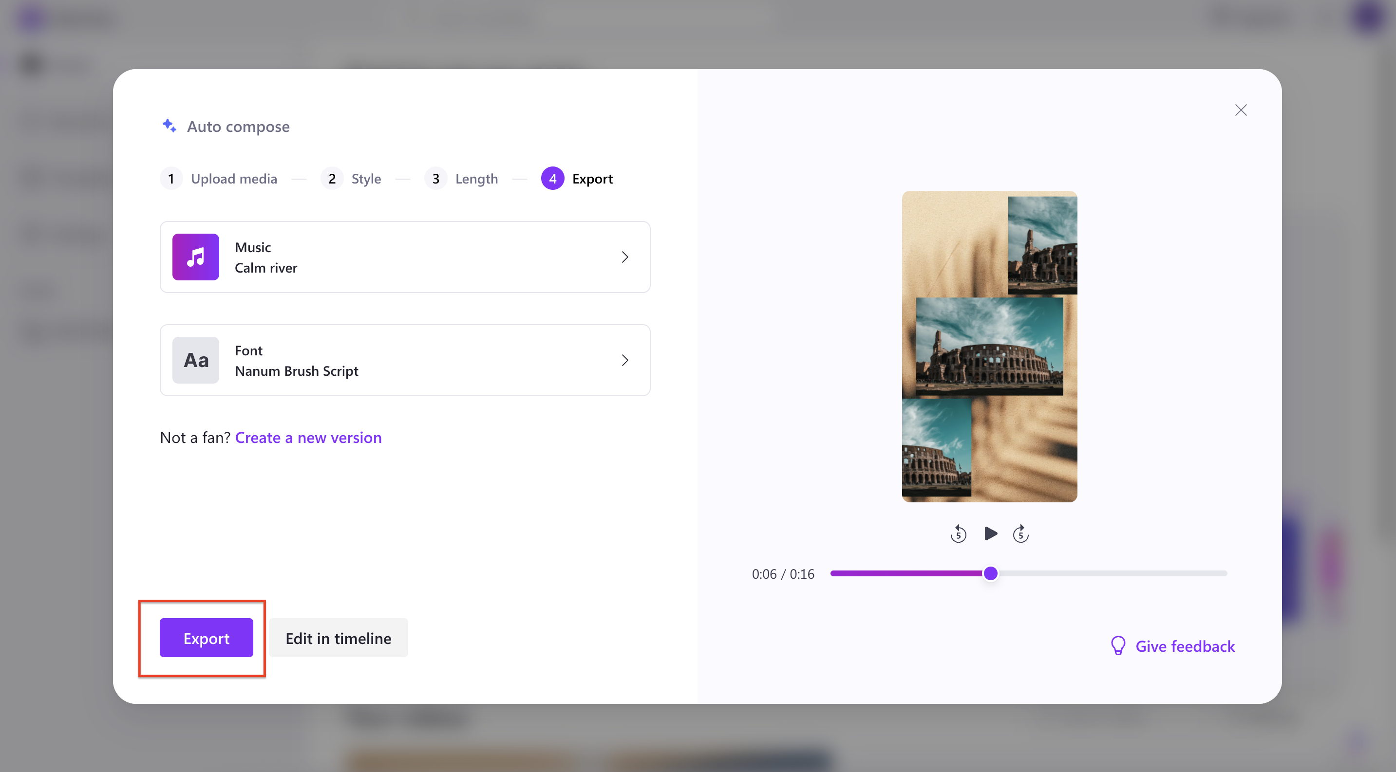 Create TikTok video with Clipchamp