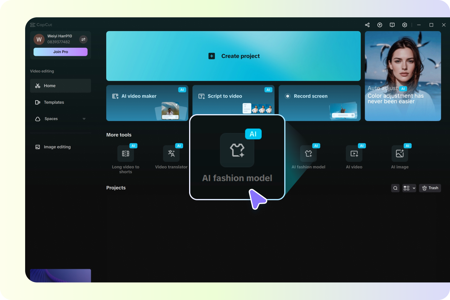 เปิดตัวเครื่องกำเนิดไฟฟ้าโมเดลแฟชั่น AI ฟรีของCapCut
