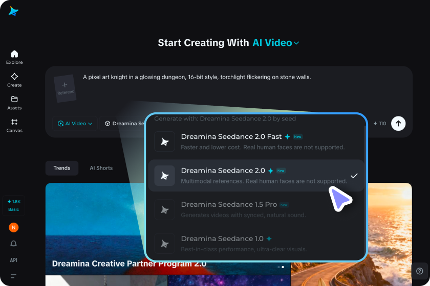 Step 2: Select settings and generate your video
