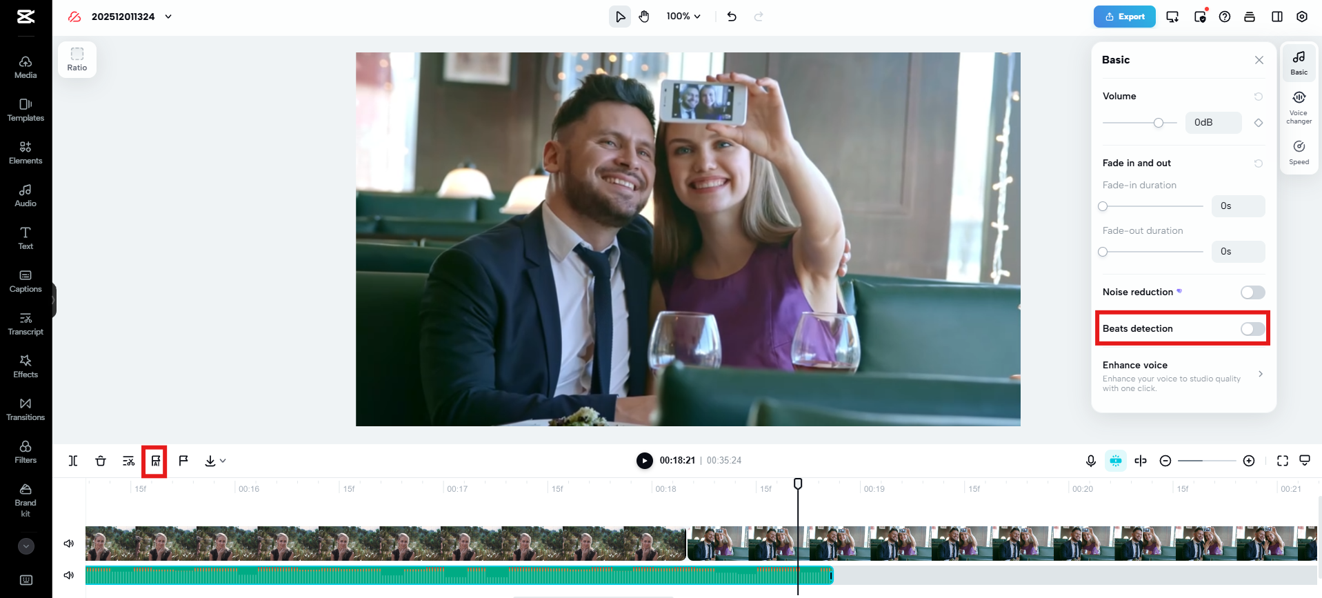 Sincroniza la música con los elementos visuales