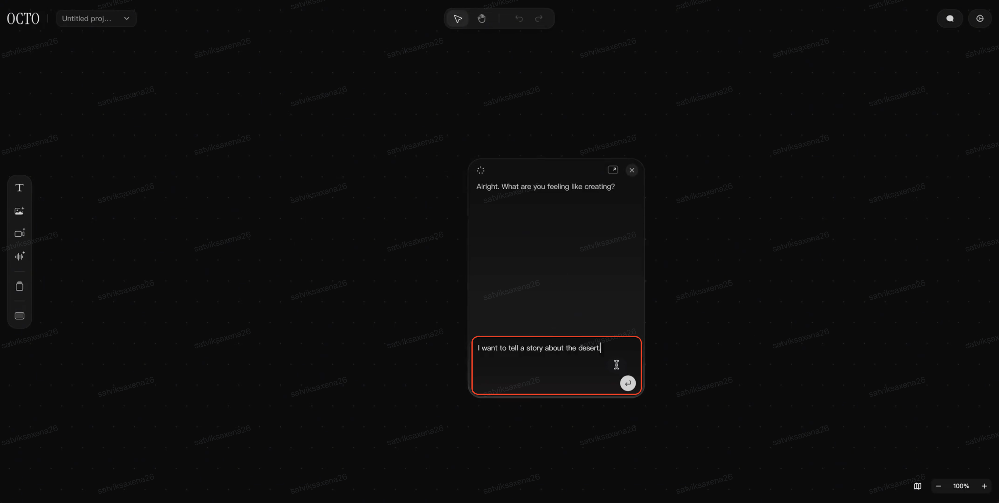 Abre Dreamina Octo e inicia el chat