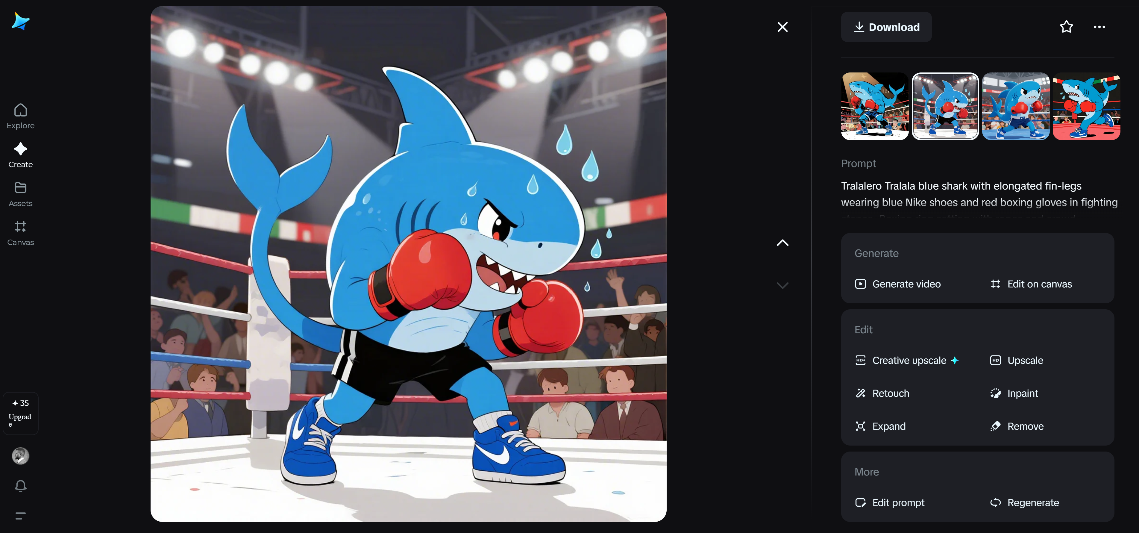 Tralalero Tralala: Boxing champion style