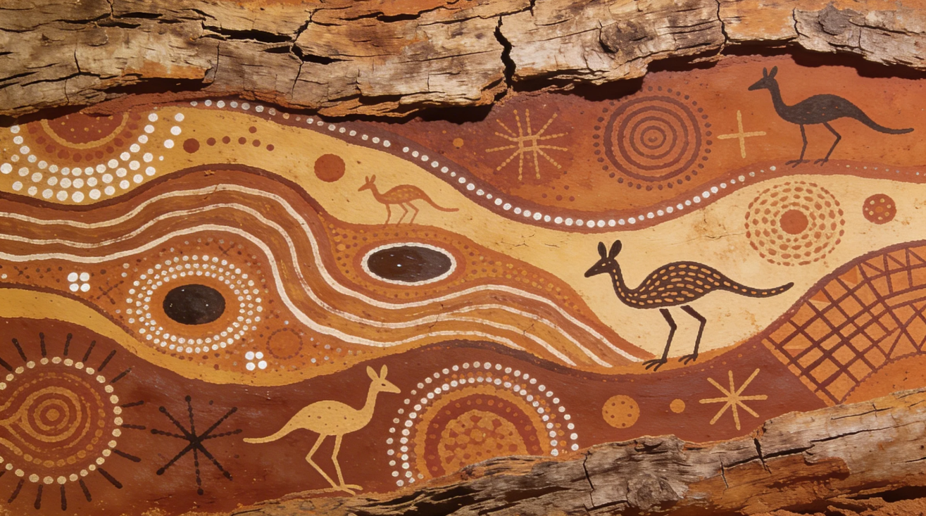 Bark painting image