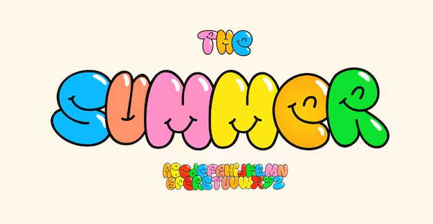 Bubble fonts