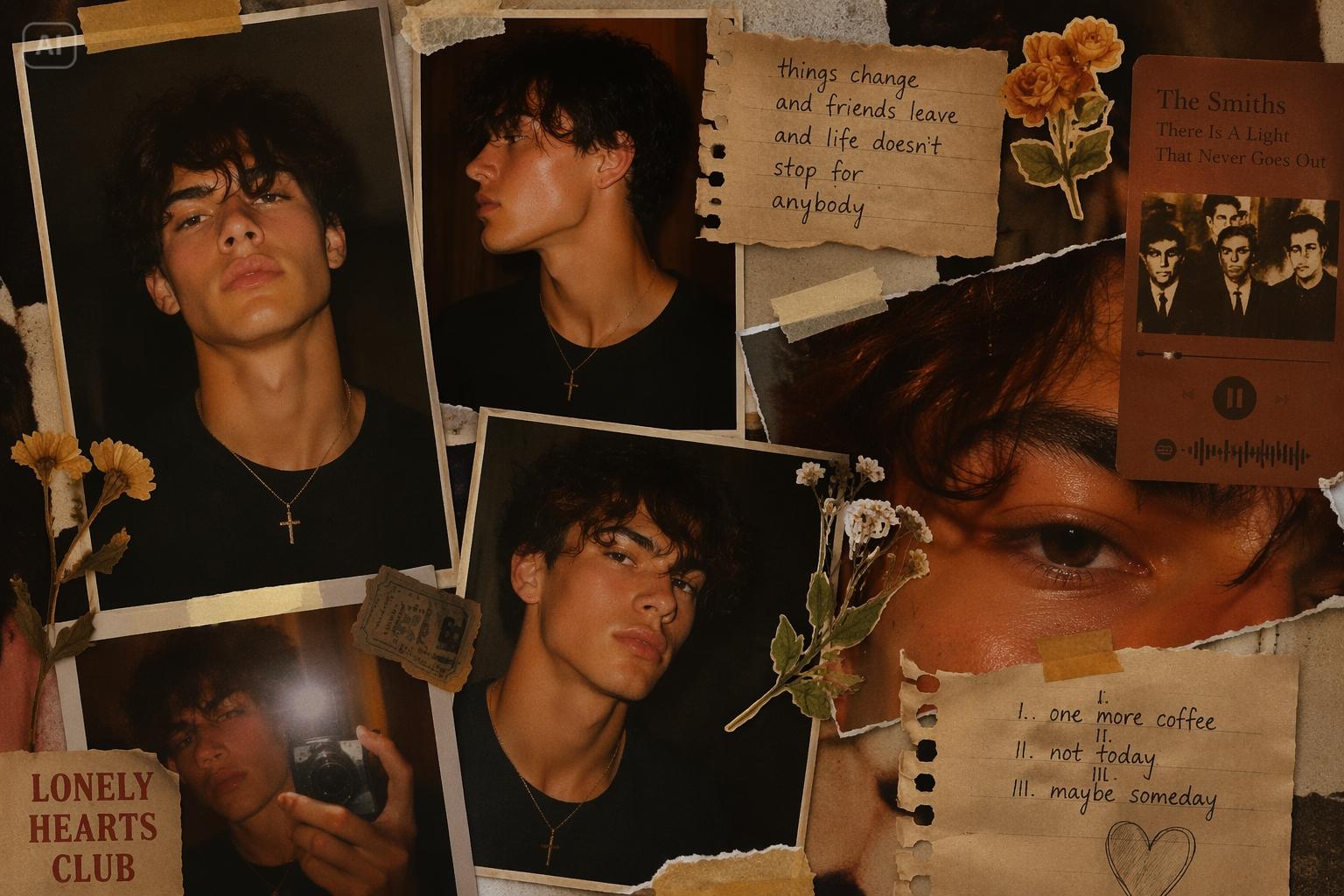 Cinematic Scrapbook Flash Collage Portrait
