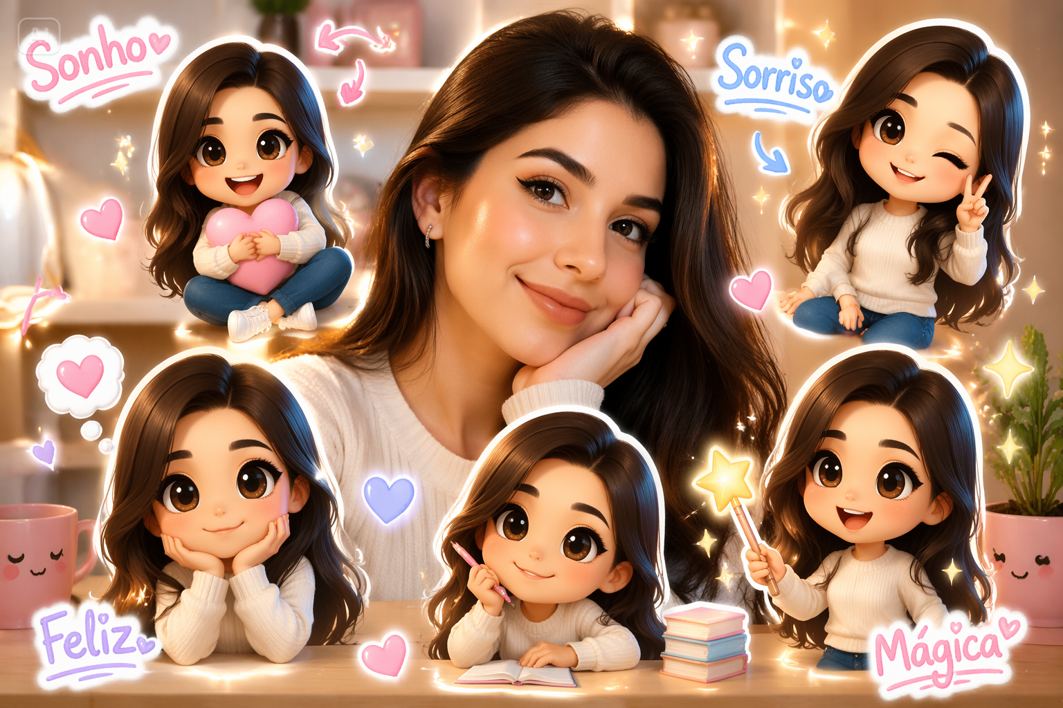 Chibi Cartoon Style AI Photo Editing Prompts beneficii
