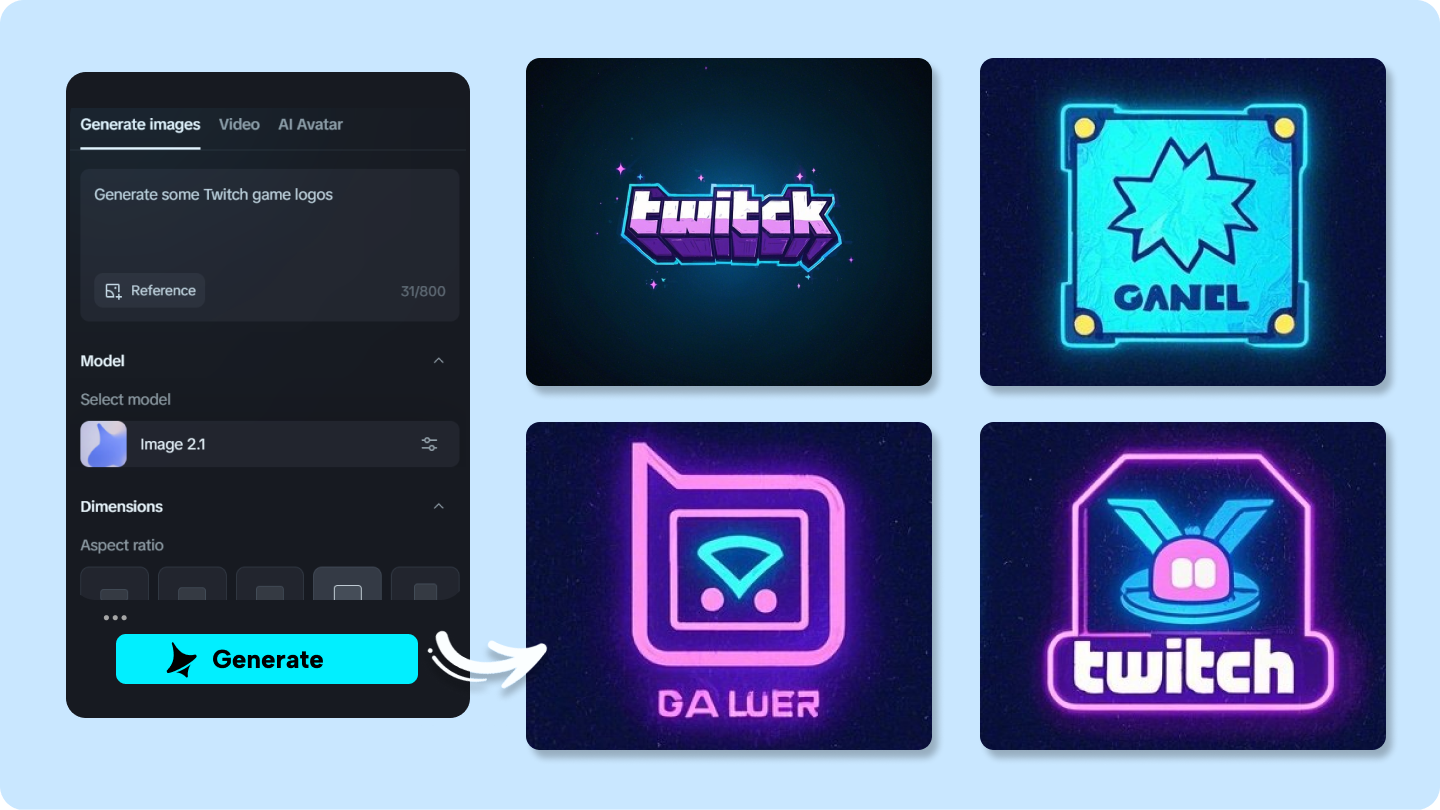 Pembuat logo Twitch