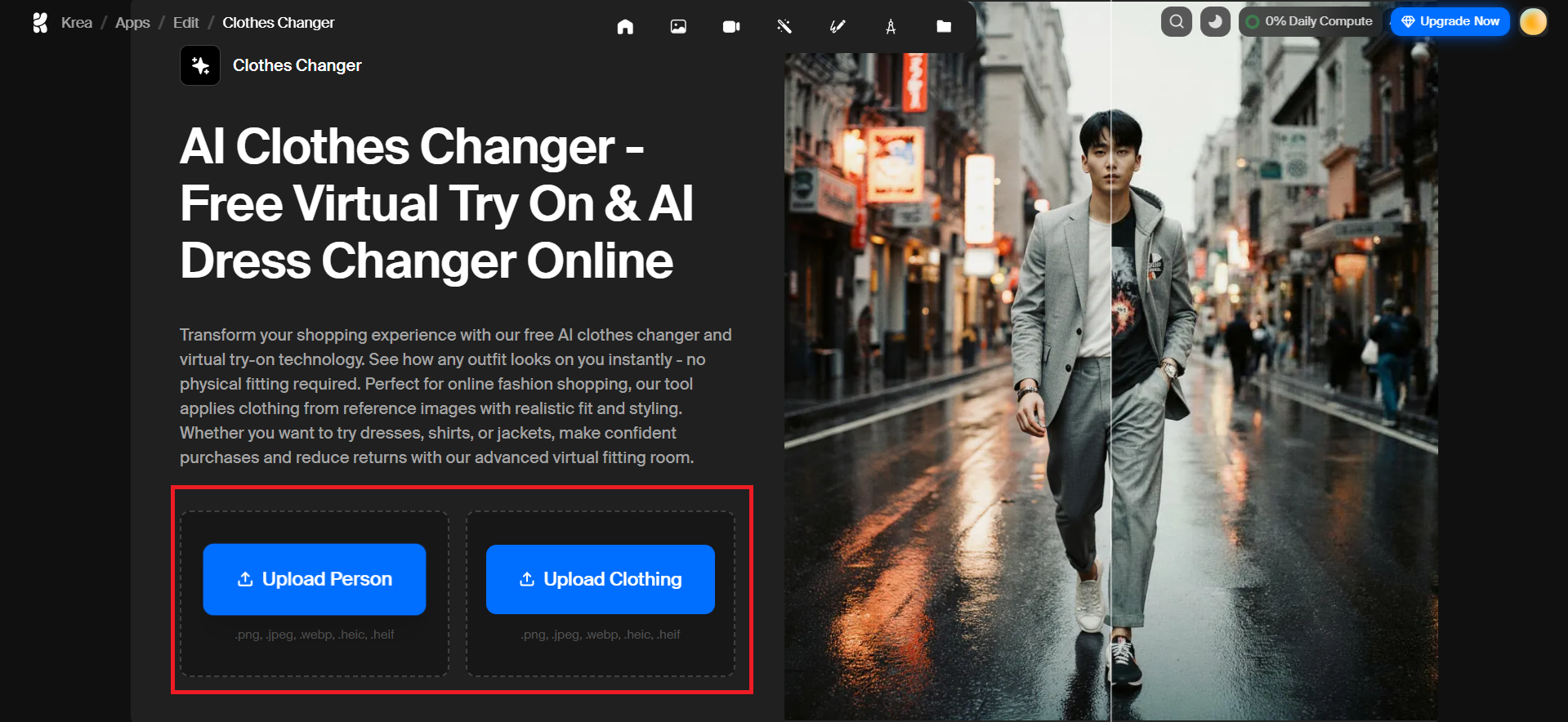Upload your images