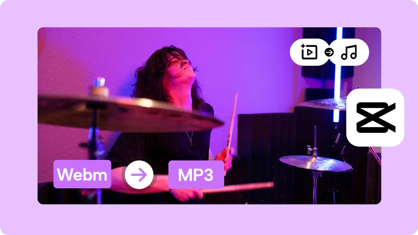使用CapCut視頻編輯器將WebM轉換爲MP3的3個簡單步驟 