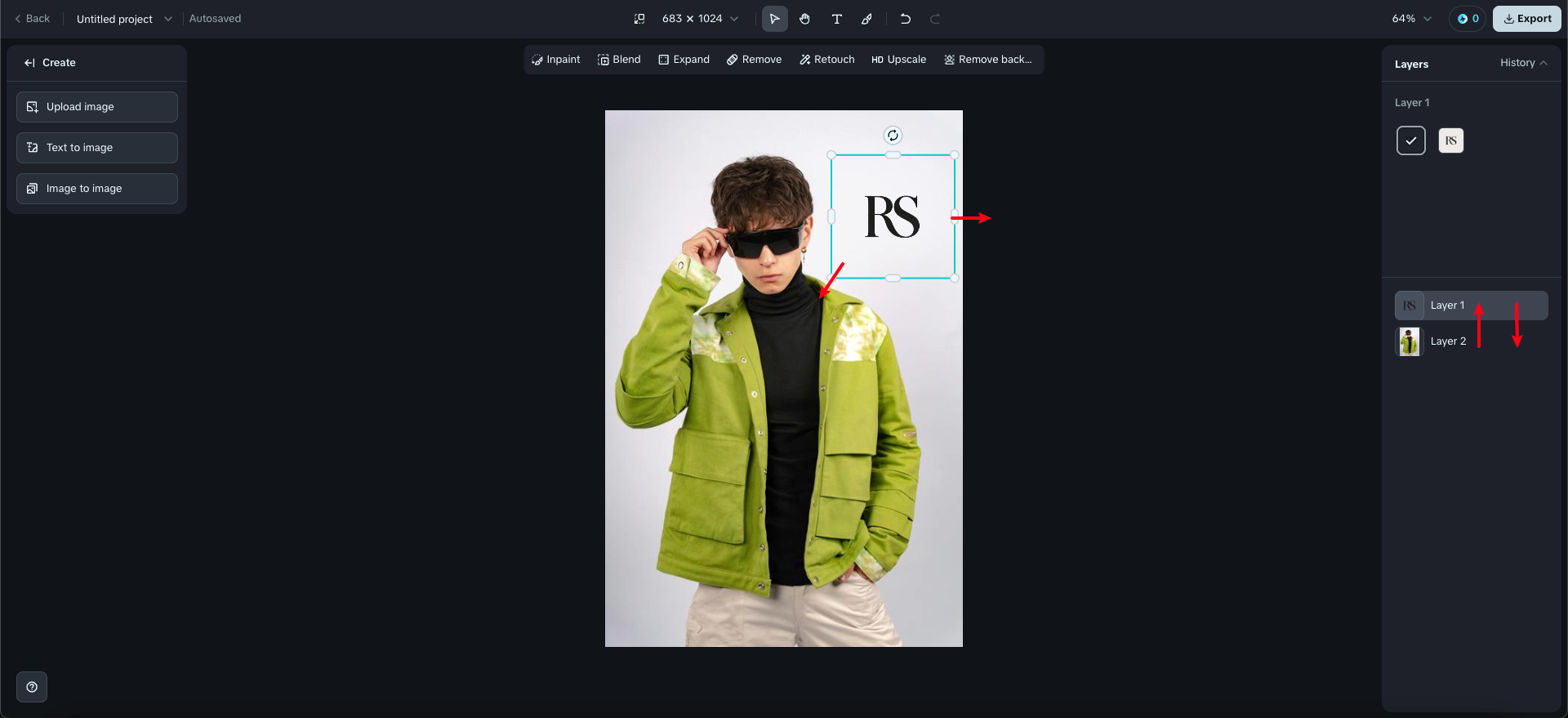 inserisci il logo sull'immagine gratuitamente