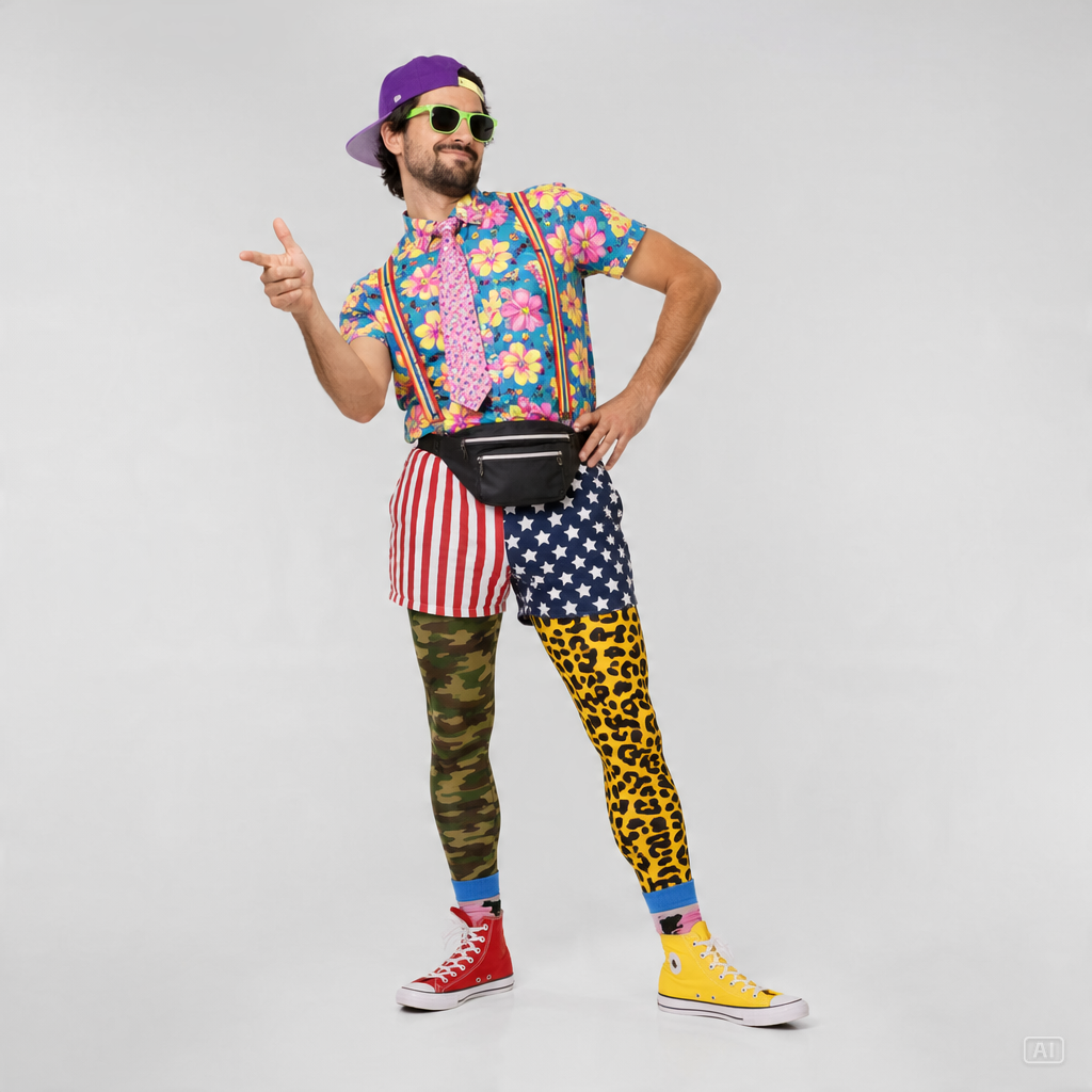 Mismatched outfit meme image generated by Pippit