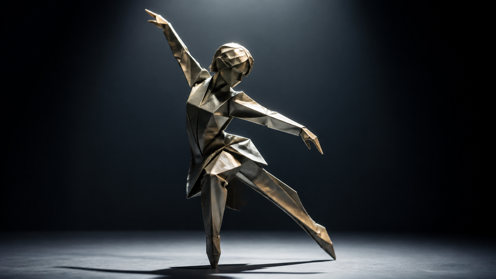 Crisp Origami-style Geometry original 16:9 effect visual 4