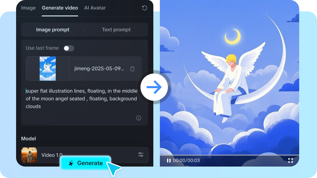 creatore di contenuti da testo a video