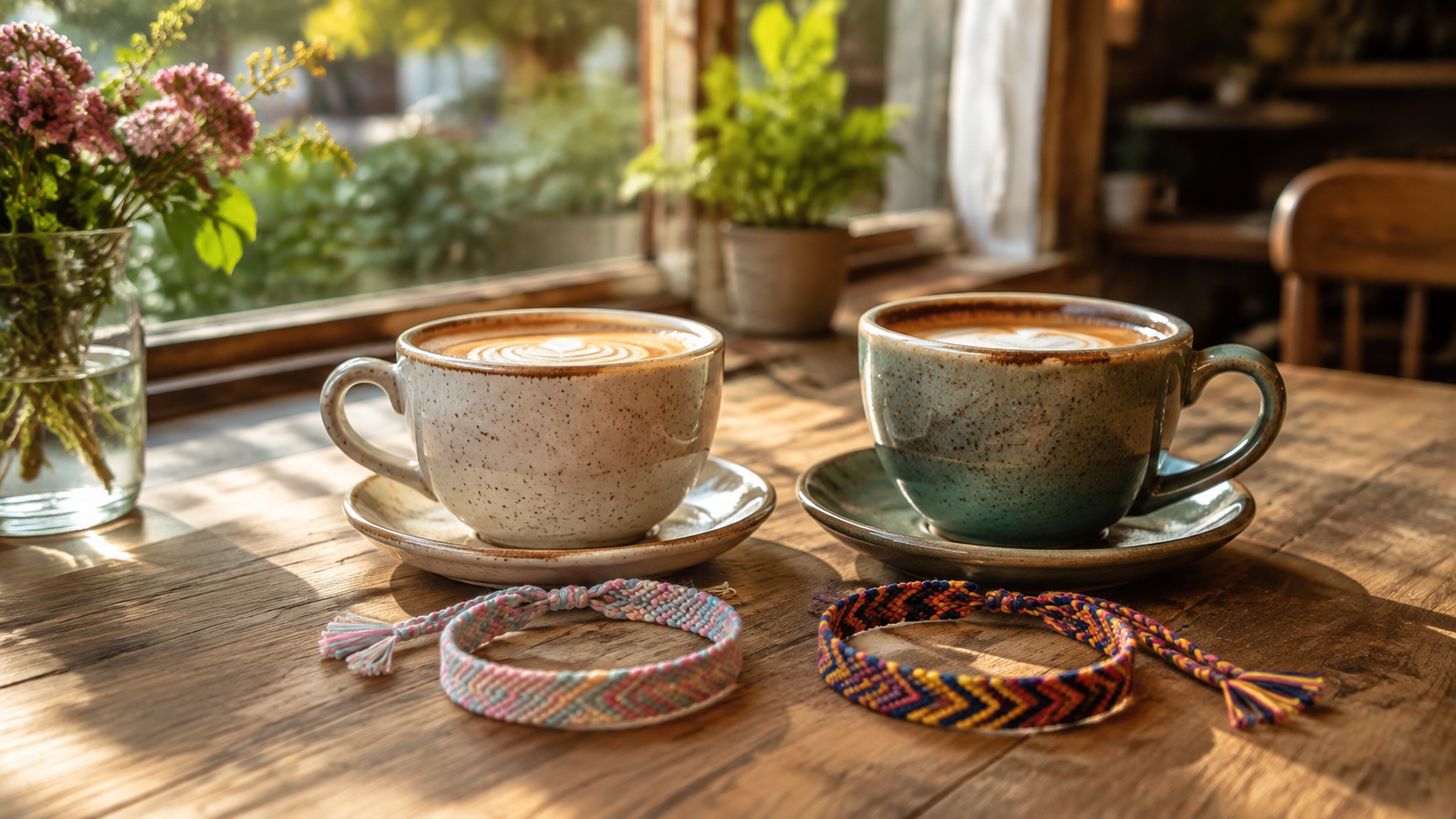 Coffee and Friendship Bracelets