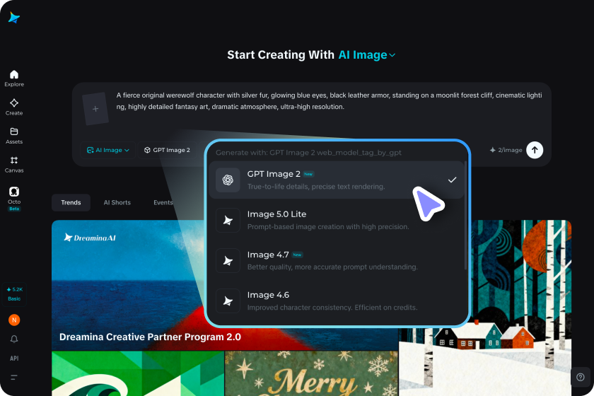 Adjust settings and generate