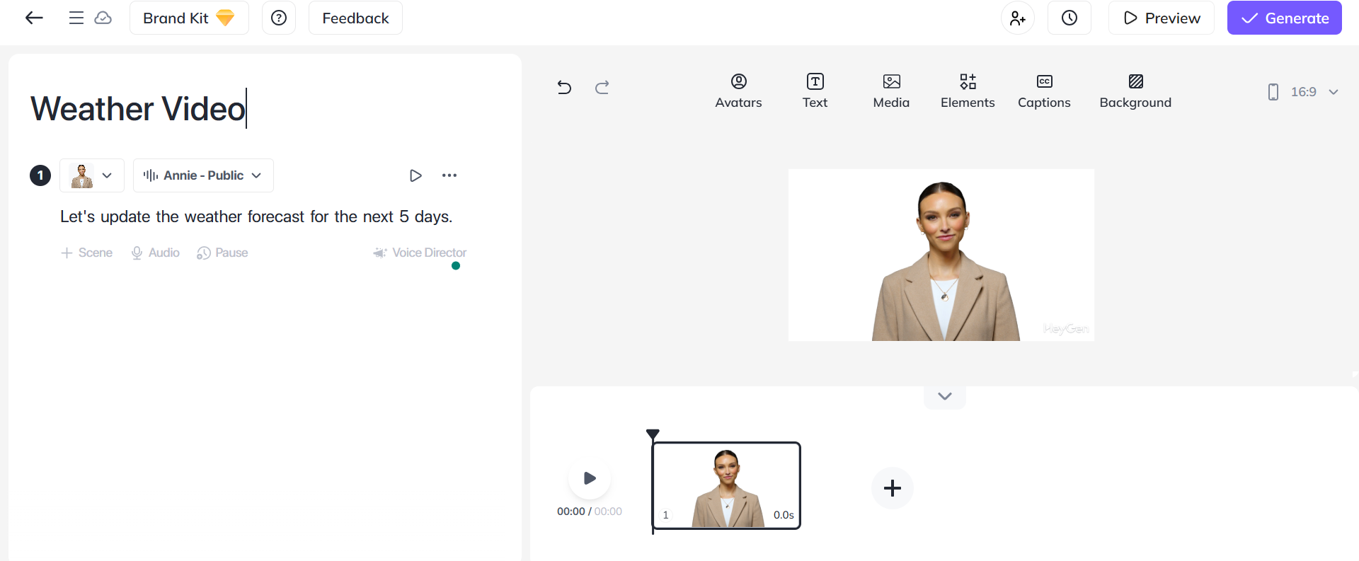 Trình tạo video hát nhép HeyGen AI miễn phí