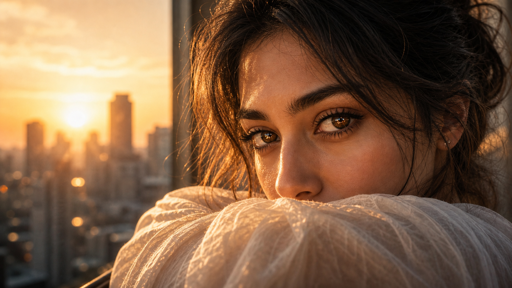 Trending girl eyes AI photo prompt