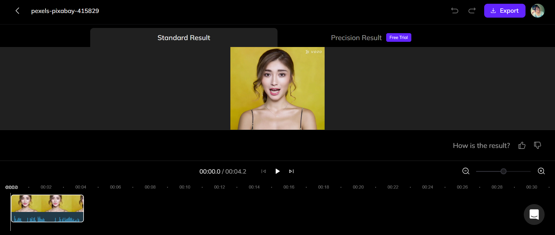 How do I animate a picture with Vozo AI