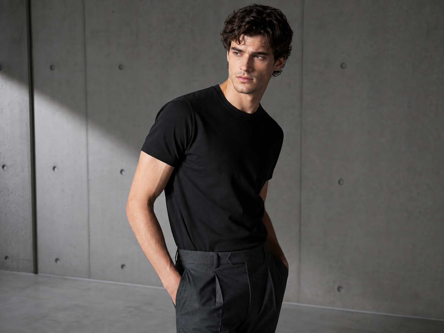 Minimalistisches Betonstudio